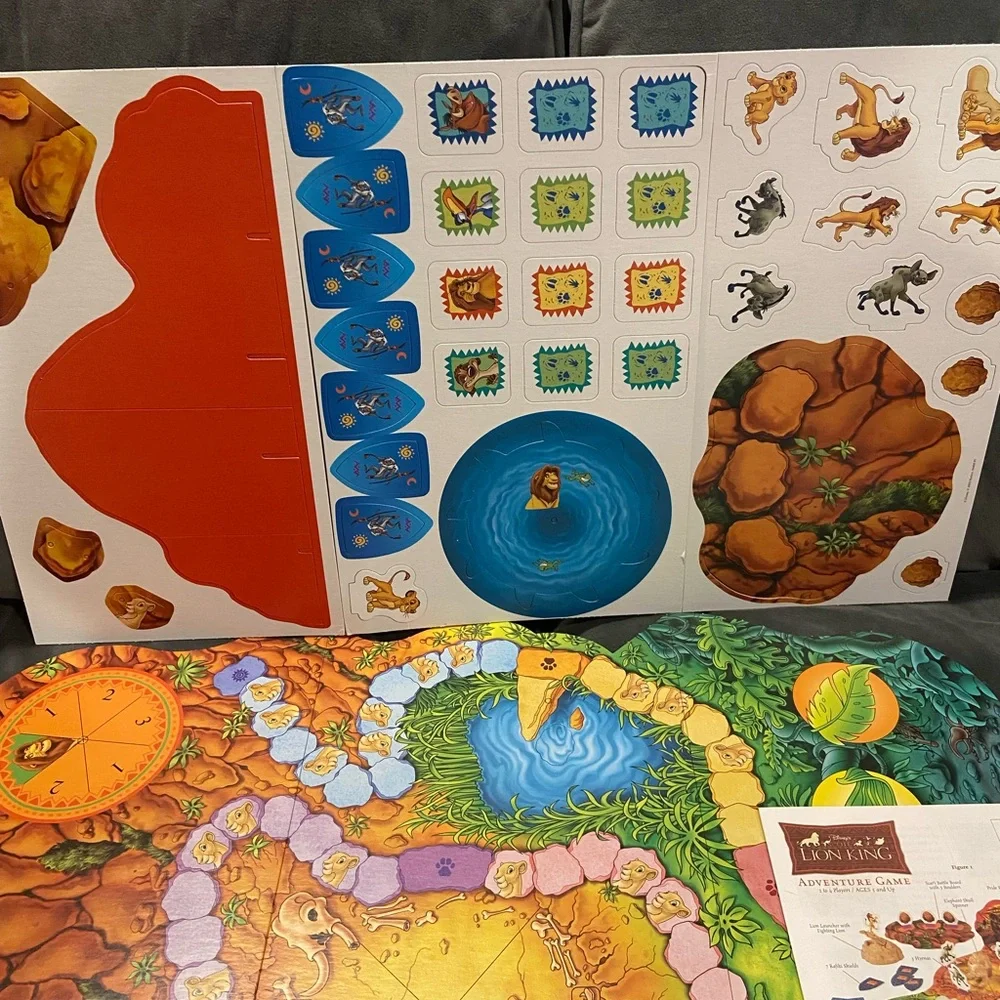 New but Opened Vintage Milton Bradley Disney’s The Lion King Adventure Game